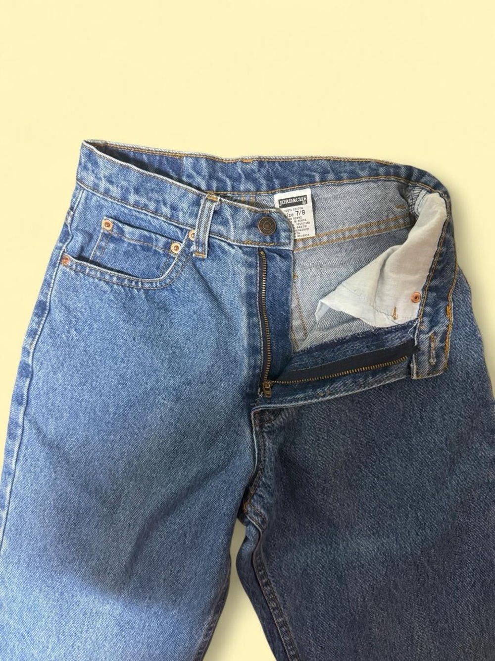 Jordache High-Rise Blue Denim Jeans - Picture 2 of 7